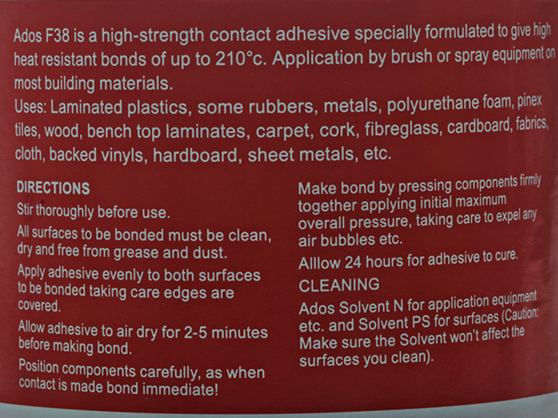 ADOS F38 High Heat Contact Adhesive 500ml