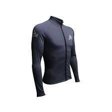 Adrenalin 2P Thermal Zip-Front Mens Long Sleeve Rash Vest Black