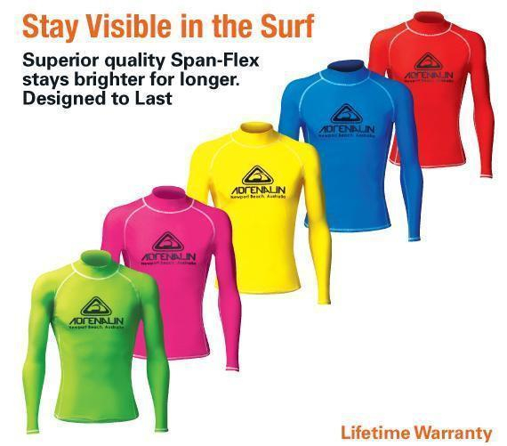 Adrenalin Hi-Vis Junior Short Sleeve Rash Vest Lime 8