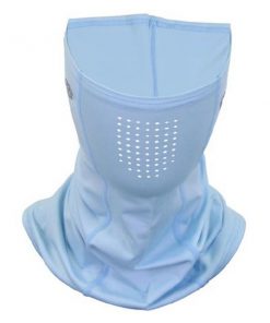AFTCO Solido Lazercut SPF40+ Sun Mask Sky Blue